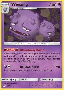 Weezing⁣ - Cosmic Eclipse⁣ (Rare)⁣ [77]