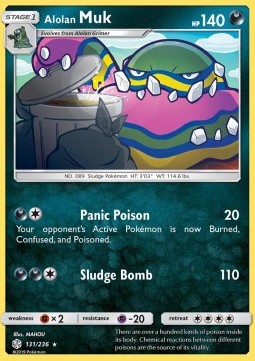 Alolan Muk⁣ - Cosmic Eclipse⁣ (Rare)⁣ [131]