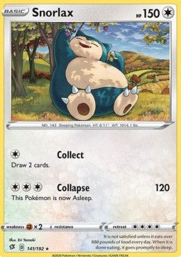 Snorlax⁣ - Rebel Clash⁣ (Rare)⁣ [141]