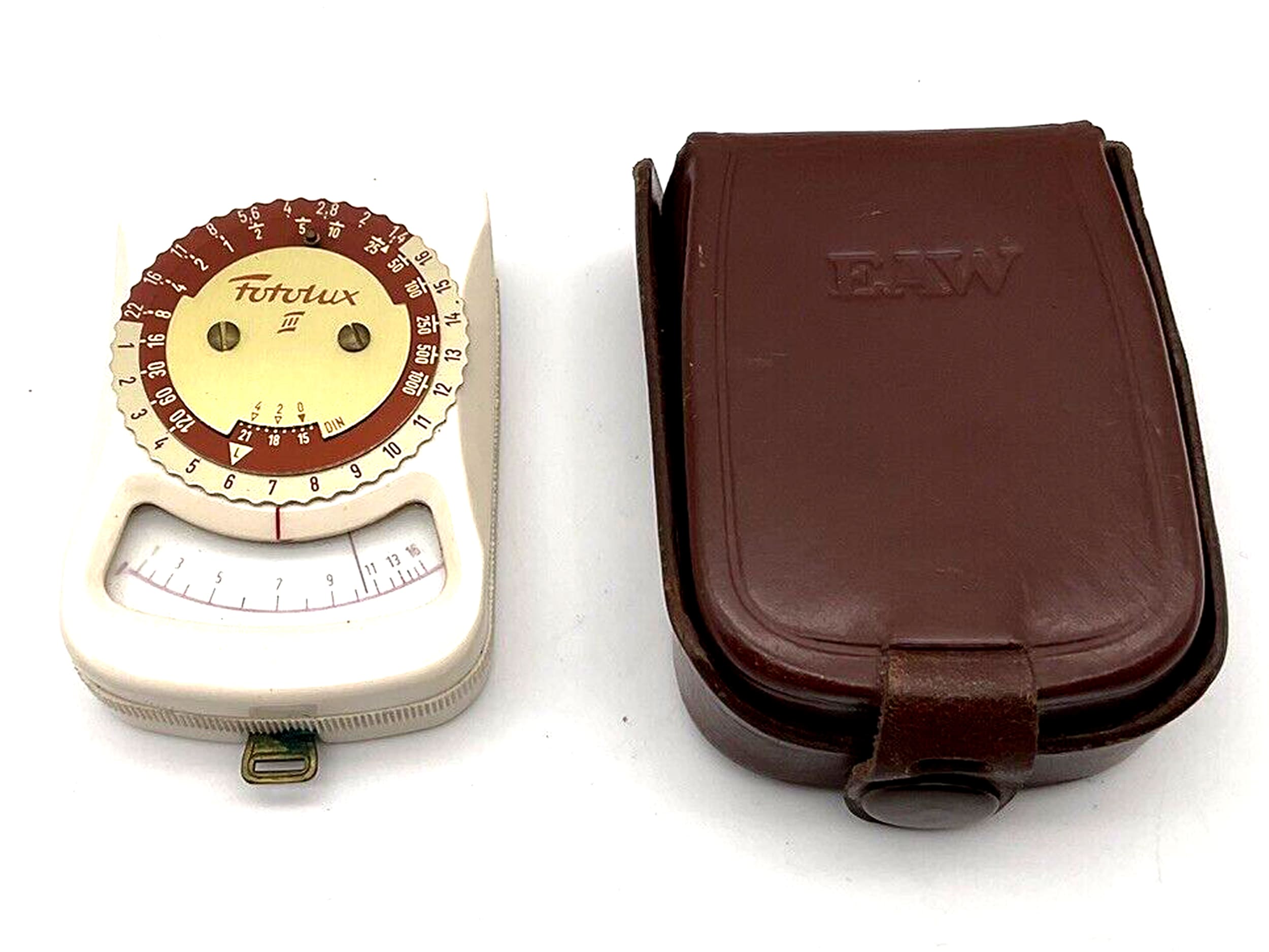 VEB EAW Fotolux III Belichtungsmesser Lichtmesser light meter Lichtmeter