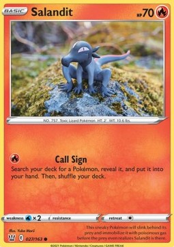 Salandit⁣ - Battle Styles⁣ (Common)⁣ [27]