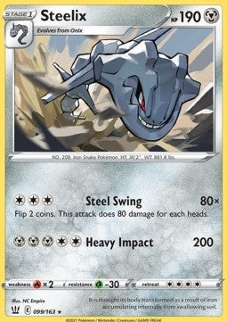 Steelix⁣ - Battle Styles⁣ (Holo Rare)⁣ [99]