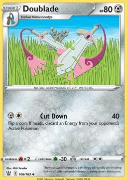 Doublade⁣ - Battle Styles⁣ (Uncommon)⁣ [106]