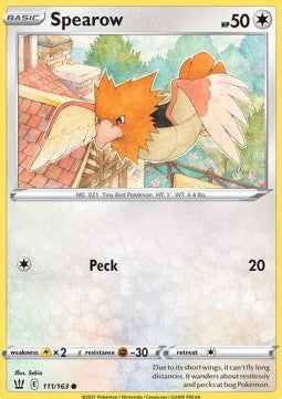Spearow⁣ - Battle Styles⁣ (Common)⁣ [111]
