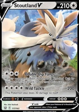 Stoutland V⁣ - Battle Styles⁣ (Ultra Rare)⁣ [117]