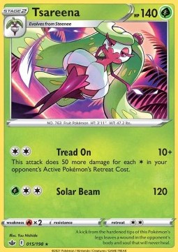 Tsareena⁣ - Chilling Reign⁣ (Rare)⁣ [015]