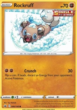 Rockruff⁣ - Chilling Reign⁣ (Common)⁣ [086]