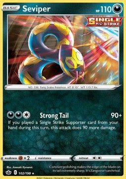 Seviper⁣ - Chilling Reign⁣ (Rare)⁣ [102]