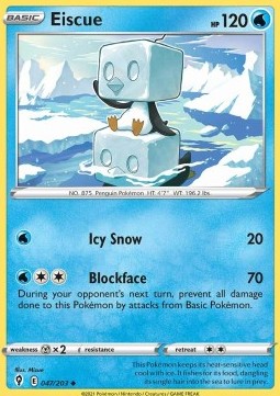 Eiscue⁣ - Evolving Skies⁣ (Uncommon)⁣ [047]