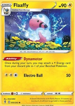 Flaaffy⁣ - Evolving Skies⁣ (Uncommon)⁣ [055]