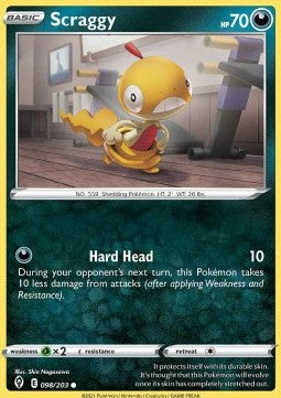Scraggy⁣ - Evolving Skies⁣ (Common)⁣ [098]