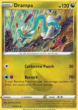 Drampa⁣ - Evolving Skies⁣ (Rare)⁣ [119]