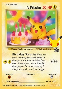 _____'s Pikachu⁣ - Celebrations⁣ (Promo)⁣ [WP 24]