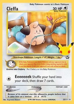 Cleffa⁣ - Celebrations⁣ (Rare)⁣ [NG 20]