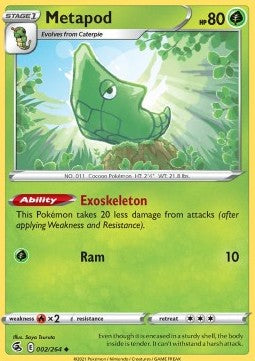 Metapod⁣ - Fusion Strike⁣ (Uncommon)⁣ [002]