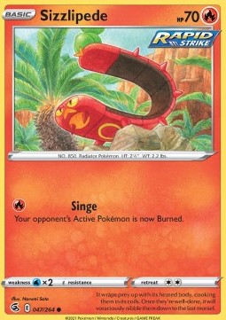Sizzlipede⁣ - Fusion Strike⁣ (Common)⁣ [047]