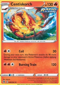 Centiskorch⁣ - Fusion Strike⁣ (Rare)⁣ [048]