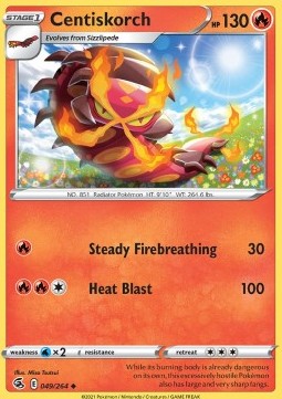 Centiskorch⁣ - Fusion Strike⁣ (Uncommon)⁣ [049]