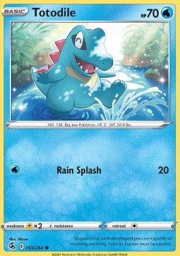 Totodile⁣ - Fusion Strike⁣ (Common)⁣ [055]