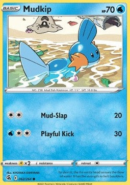Mudkip⁣ - Fusion Strike⁣ (Common)⁣ [062]