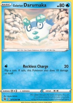 Galarian Darumaka⁣ - Fusion Strike⁣ (Common)⁣ [071]