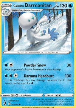 Galarian Darmanitan⁣ - Fusion Strike⁣ (Uncommon)⁣ [072]