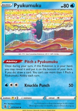 Pyukumuku⁣ - Fusion Strike⁣ (Uncommon)⁣ [077]