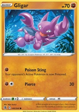 Gligar⁣ - Fusion Strike⁣ (Common)⁣ [140]