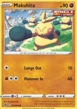 Makuhita⁣ - Fusion Strike⁣ (Common)⁣ [142]