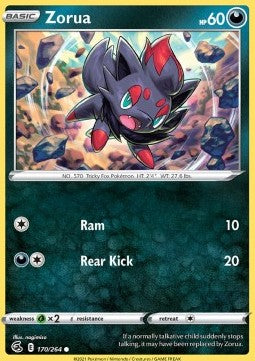 Zorua⁣ - Fusion Strike⁣ (Common)⁣ [170]