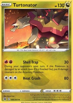 Turtonator⁣ - Fusion Strike⁣ (Uncommon)⁣ [198]