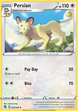 Persian⁣ - Fusion Strike⁣ (Uncommon)⁣ [200]