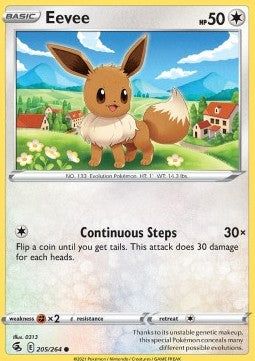 Eevee⁣ - Fusion Strike⁣ (Common)⁣ [205]