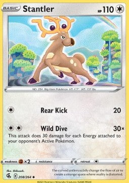 Stantler⁣ - Fusion Strike⁣ (Uncommon)⁣ [208]