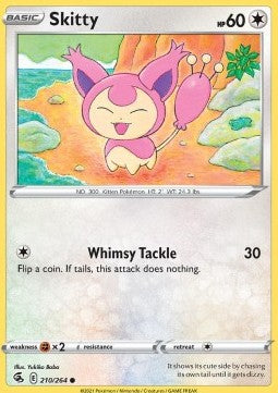 Skitty⁣ - Fusion Strike⁣ (Common)⁣ [210]