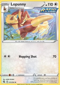 Lopunny⁣ - Fusion Strike⁣ (Uncommon)⁣ [213]