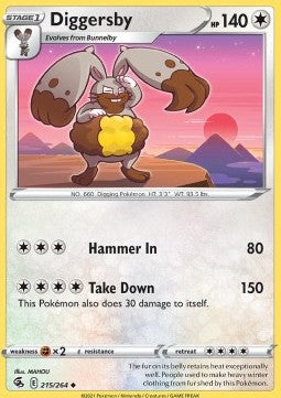 Diggersby⁣ - Fusion Strike⁣ (Uncommon)⁣ [215]
