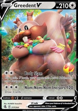 Greedent V⁣ - Fusion Strike⁣ (Ultra Rare)⁣ [217]