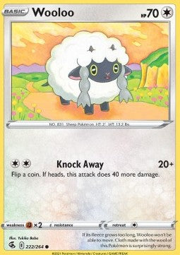 Wooloo⁣ - Fusion Strike⁣ (Common)⁣ [222]