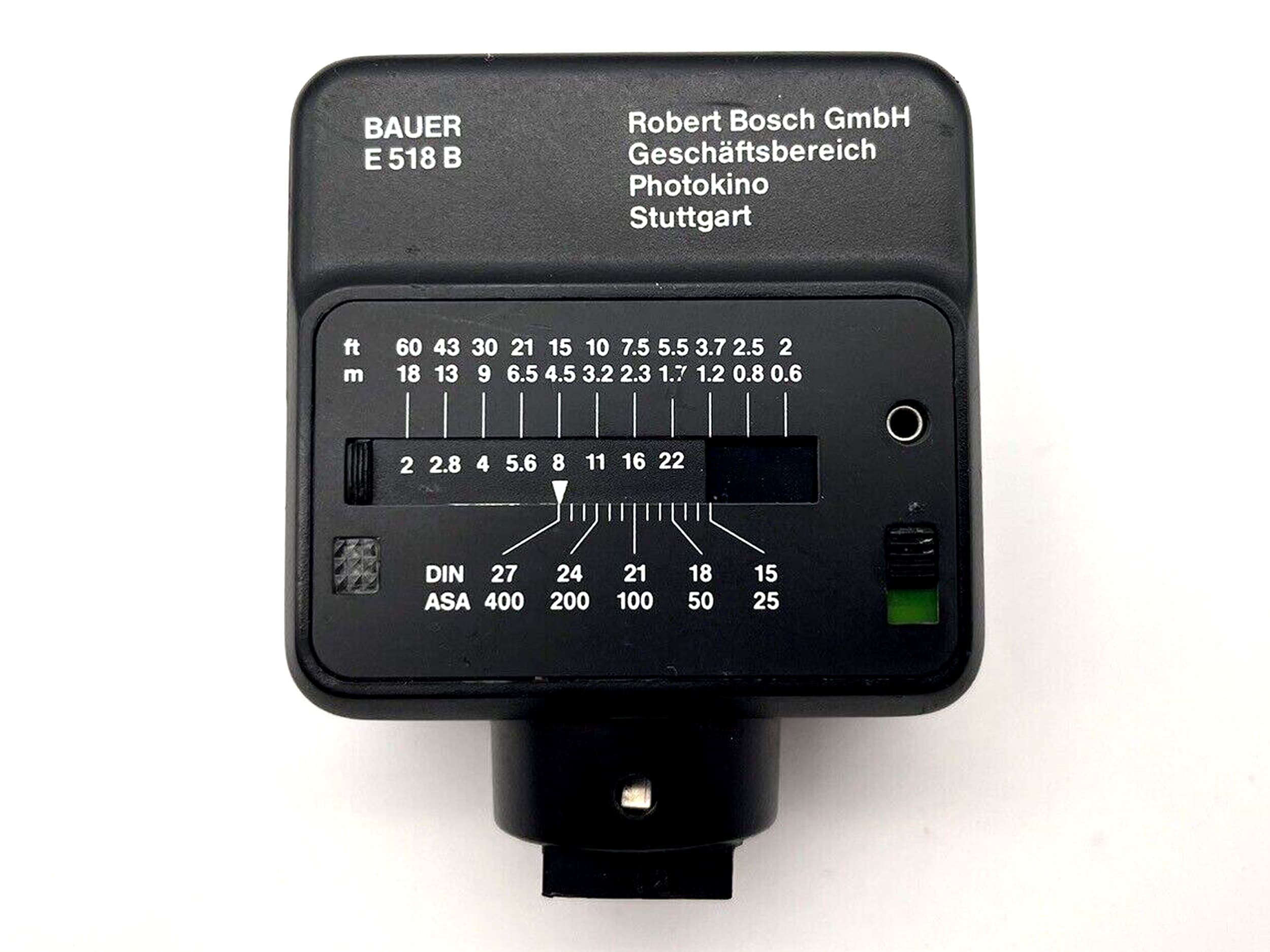 Bauer E518B analog Blitzgerät Aufsteckblitz Flash Licht
