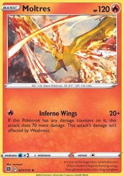 Moltres⁣ - Brilliant Stars⁣ (Holo Rare)⁣ [021]