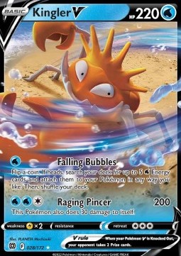 Kingler V⁣ - Brilliant Stars⁣ (Ultra Rare)⁣ [028]