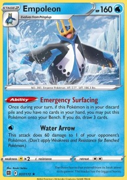 Empoleon⁣ - Brilliant Stars⁣ (Holo Rare)⁣ [037]