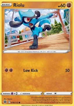 Riolu⁣ - Brilliant Stars⁣ (Common)⁣ [078]