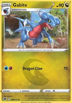 Gabite⁣ - Brilliant Stars⁣ (Uncommon)⁣ [108]