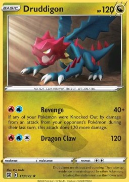 Druddigon⁣ - Brilliant Stars⁣ (Rare)⁣ [113]
