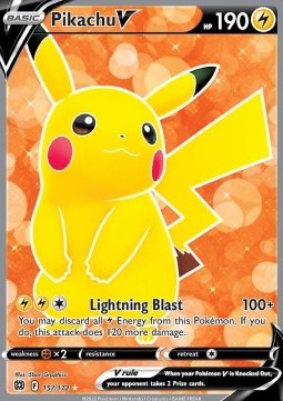 Pikachu V⁣ - Brilliant Stars⁣ (Ultra Rare)⁣ [157]
