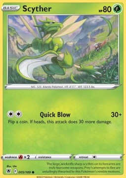 Scyther⁣ - Astral Radiance⁣ (Common)⁣ [005]