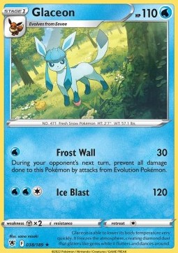 Glaceon⁣ - Astral Radiance⁣ (Rare)⁣ [038]