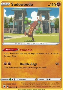 Sudowoodo⁣ - Astral Radiance⁣ (Common)⁣ [074]